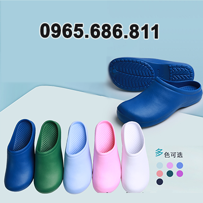 Quảng Châu Platinum giày phẫu thuật giày bảo hộ giày làm việc giày thử nghiệm giày Baotou giày không xốp mới 20037 dép quai hậu
