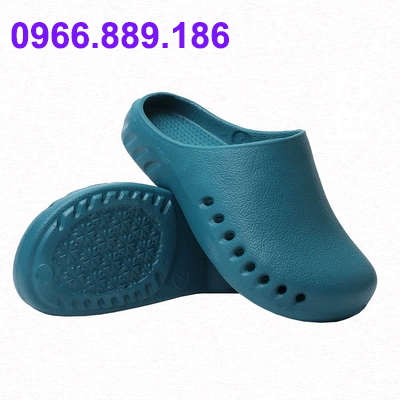 dép nữ quai ngang cao 5cm Giày phẫu thuật nam nữ, chống trơn trượt phòng mổ, dép đi trong phòng sạch, Crocs, giày công sở EVA mũi nhọn phòng thí nghiệm y tế giày quai hậu nữ dép quai hậu